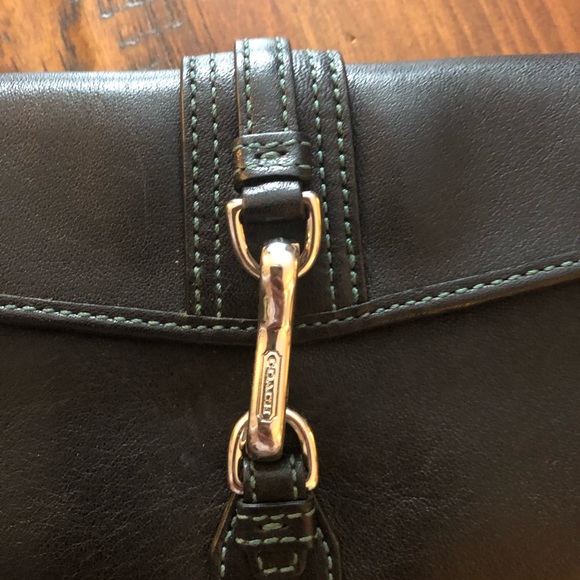 Coach black leather wristlet - Picture 3 of 3